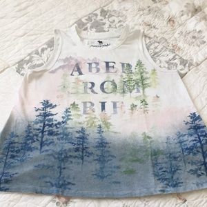 A&F Kids Nature Print Sleeveless Tee Shirt